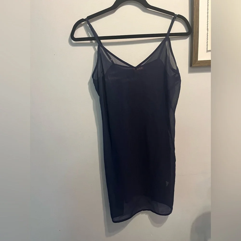 Staud Navy Blue Size 4 and 0 Sheer Dress Teddy Nightgown